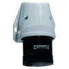 Розетка настенная 16A 4п(3P+PE) 7ч, 500В, IP44 90 x 87 черная Quick-Connect Bals 11914