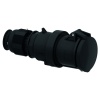 Вилка панельная 63А 3п(2Р+PE) 6ч, 230В, IP44 Quick-Connect черная Bals 310488